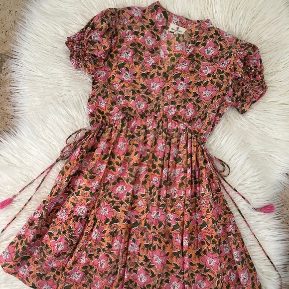 Perry Walker Collective "Dress in Pink/Orange Floral" NWOT - Picture 1 of 10